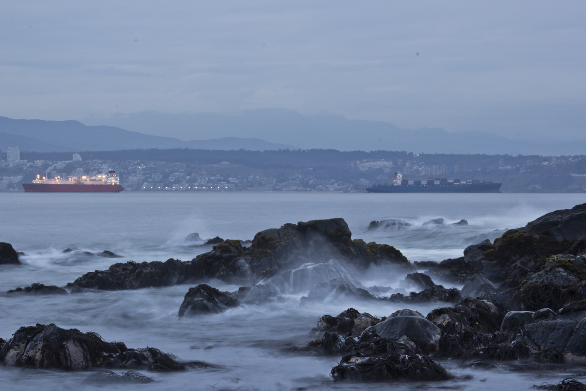 Bahía desde playa Carvallo